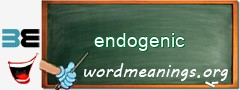 WordMeaning blackboard for endogenic